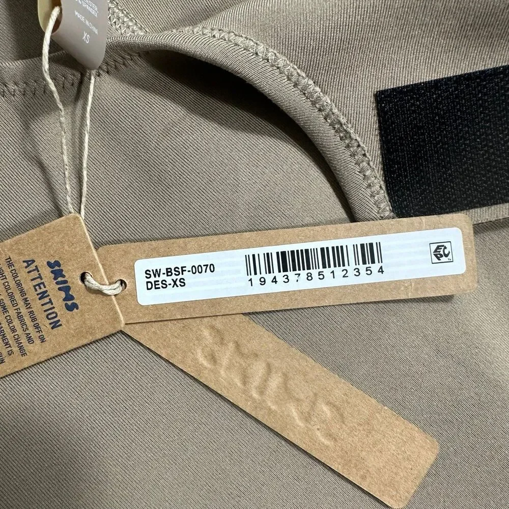 NWT Skims Womens Sport Swim Full Length Tan/Desert Bodysuit SW-BSF-0070 Sz XS - Picture 10 of 12